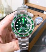 Nice Quality Copy Rolex Submariner Green Diamond Watches 40mm